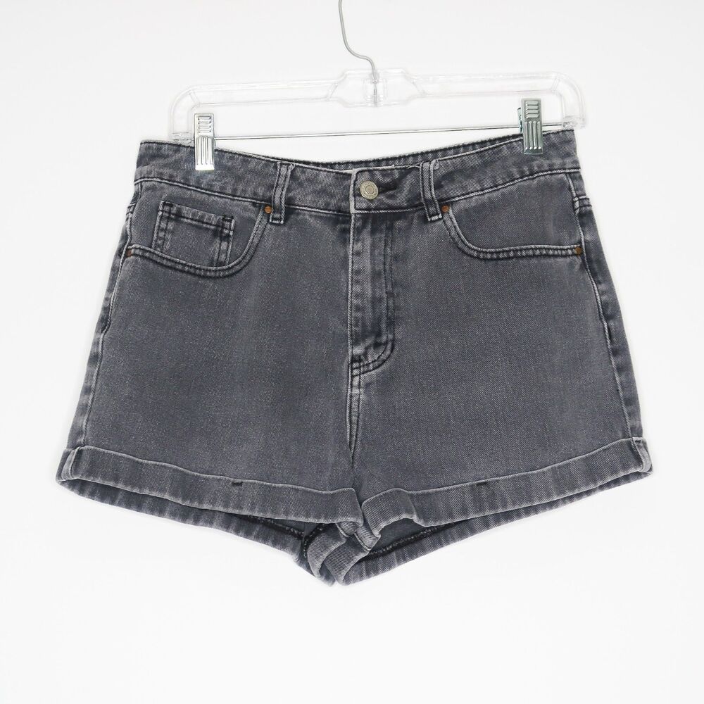 PacSun Womens Denim Mom Shorts Size 28 Gray Washed Jean